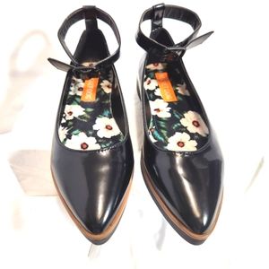 ROCKET DOG LAUREL WOMEN'S BLACK PATENT POINTED TOE FLATS 6.5